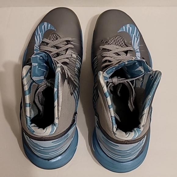 Nike Lunar Hyperdunk 2012 Men's Shoes 524934-008 Gray Blue Basketball Size 11 - Picture 6 of 12